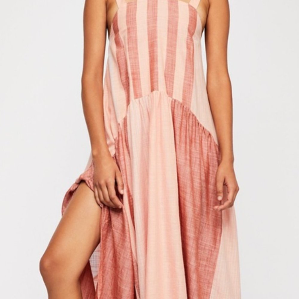 Free People Joyel Pink Midi Dress - Great for Maternity